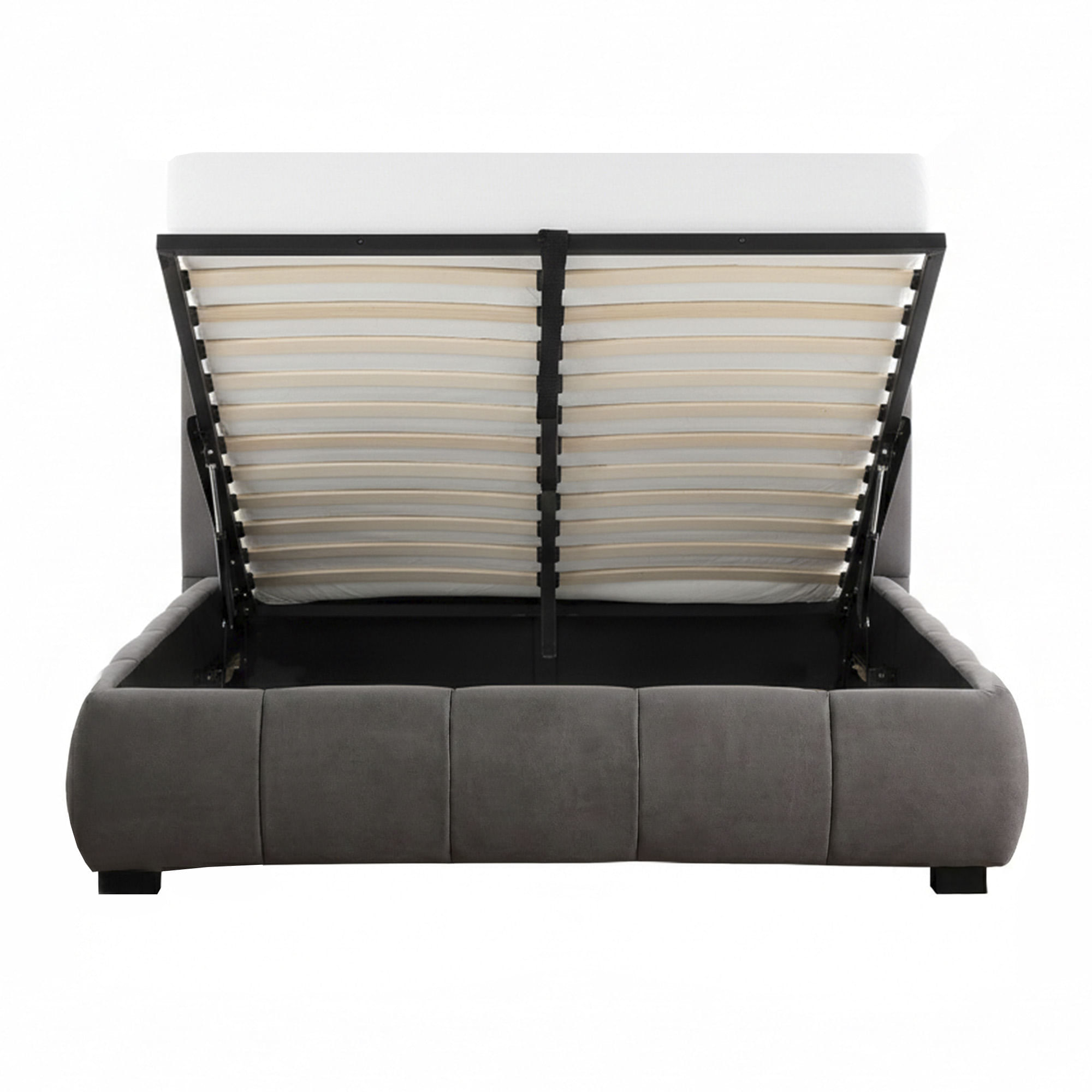 Pack-cama-de-casal-ALBERTO-II---colchao-SPRING-ROLLER---Cinzento