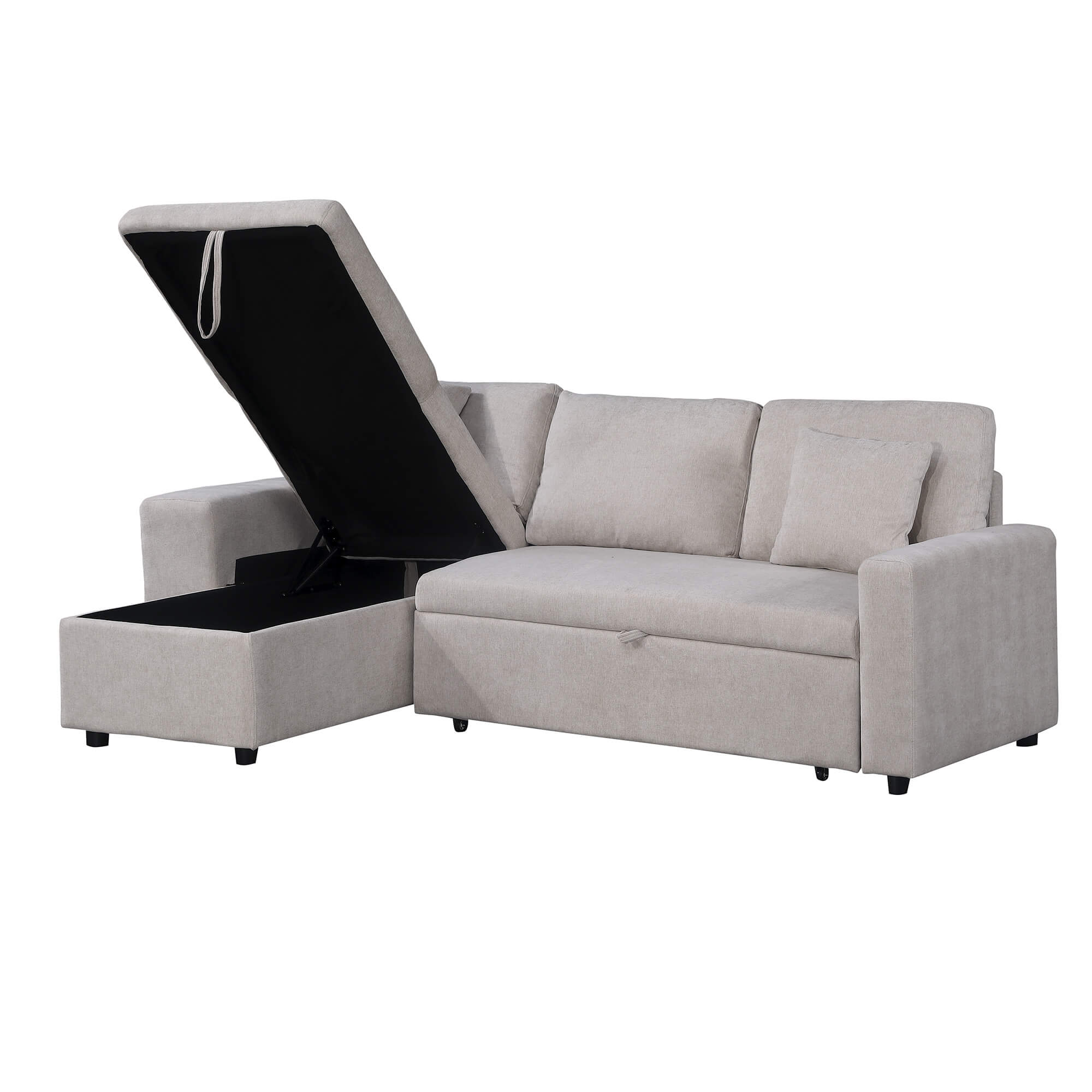Sofa-chaise-lounge-reversivel-TOPAZIO-com-cama-bau-e-puffs-Bege-Areia