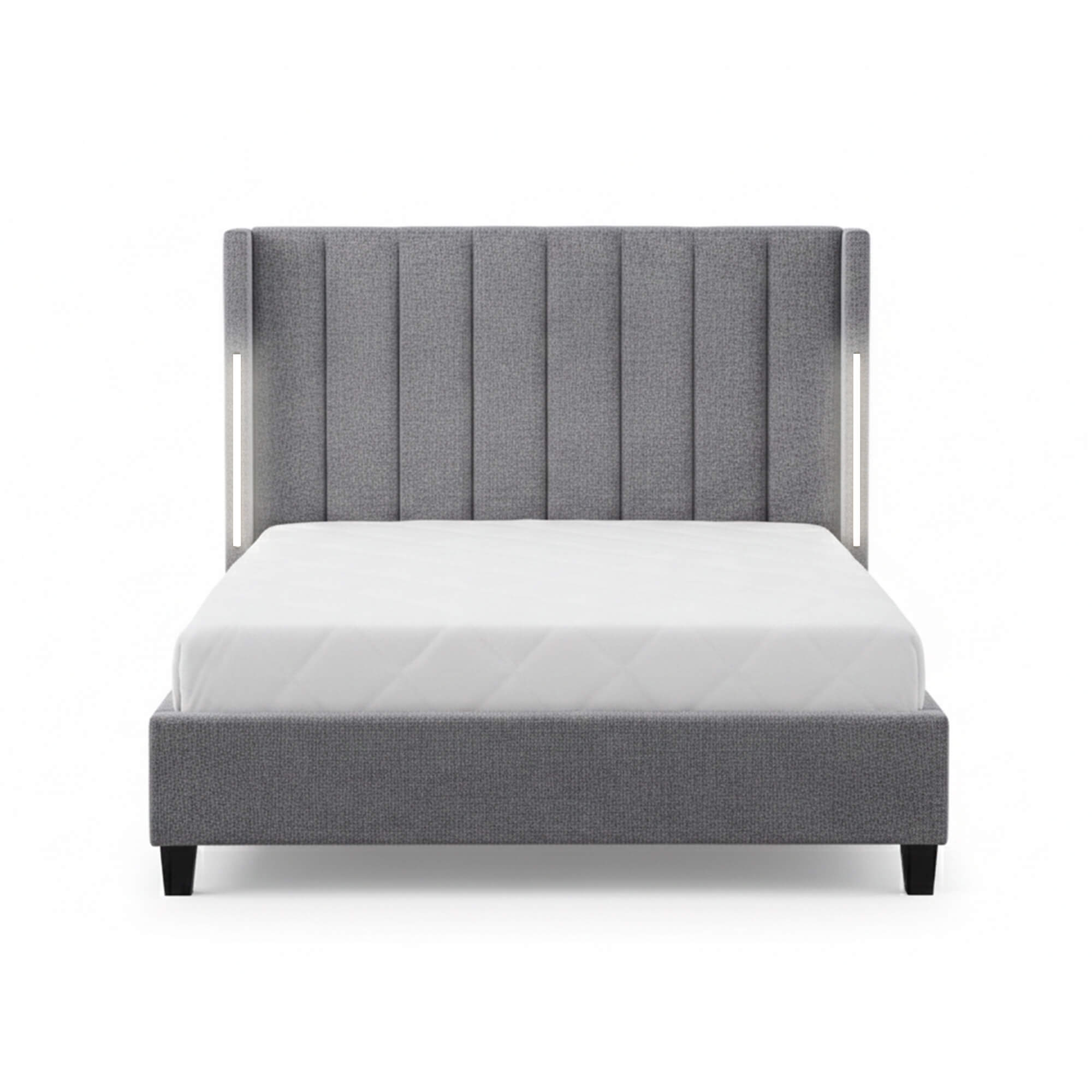 Pack-cama-de-casal-BABYLONE---Colchao-HOMYSLEEP-PALACIO-COOLER-160-x-200-cm---Cinzento